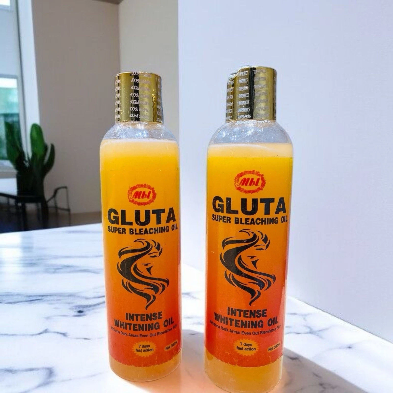GLUTA SUPER BLEACHING OIL INTENSE WHITENING OIL 300ml (7days Whitening) - Image 5